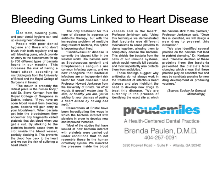 Bleeding gums linked to heart disease .pdf