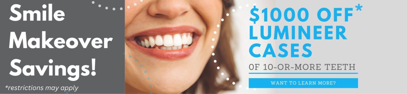 $100 off dental Lumineers special at Proud Smiles Dental